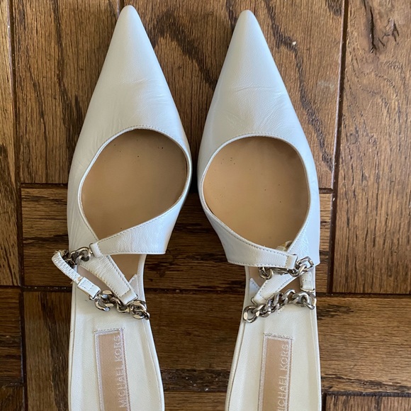 MICHAEL KORS MAIN LINE DESIGNER LEATHER SLINGBACK - Picture 6 of 14